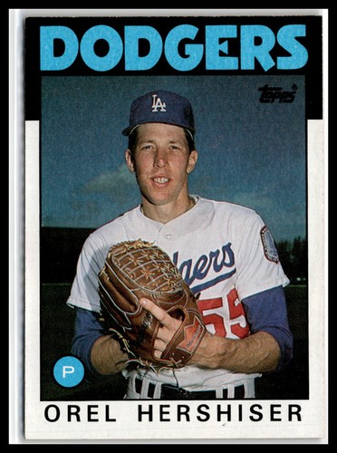 Orel hershiser 1986 - 1986, topps